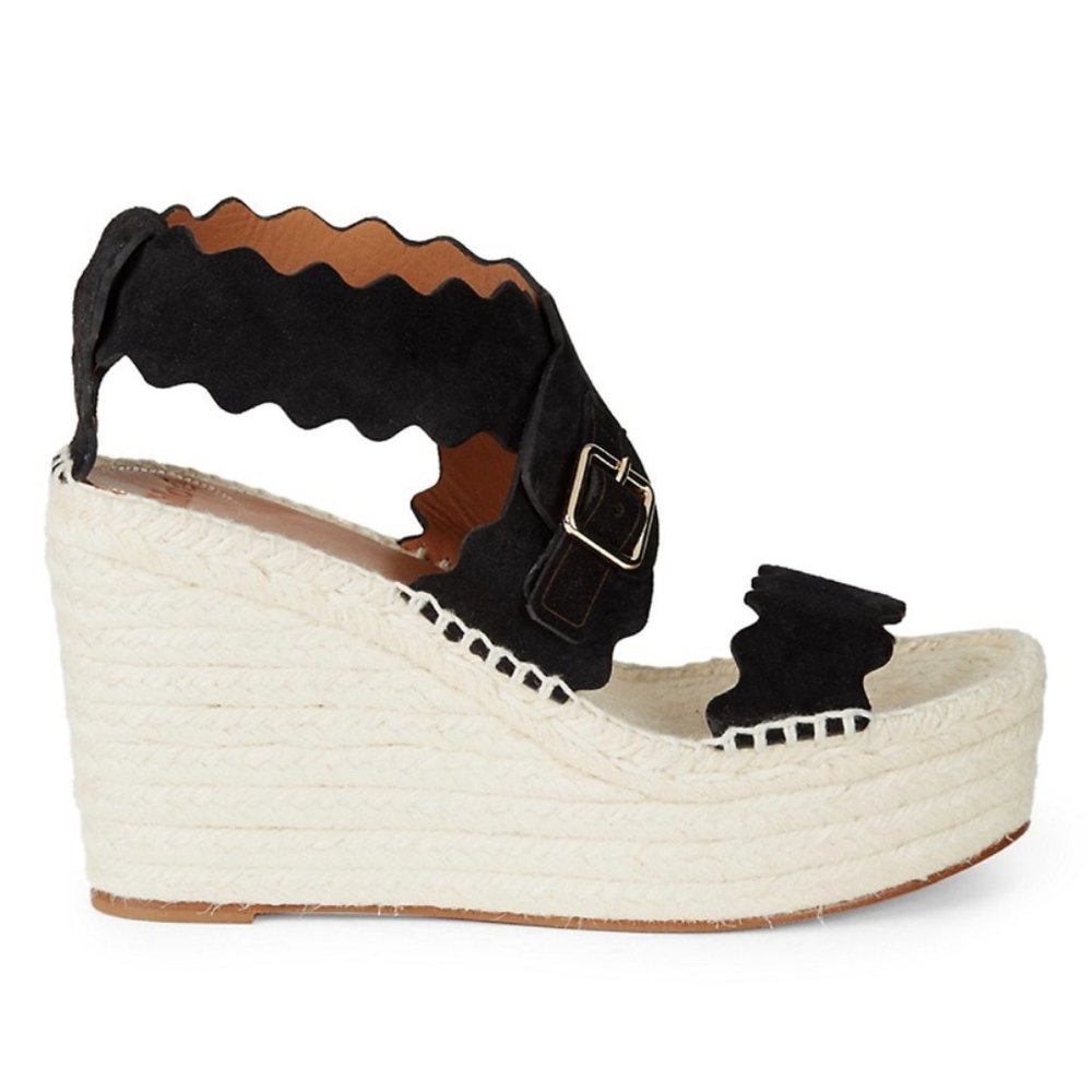 Chloe Wedge Sandals - size 38